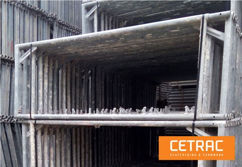612 s qm Scaffolding by Huennebeck Bosta with steel frames