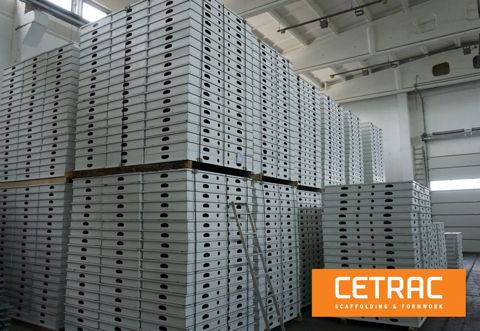 1020 sqm slab formwork – PERI Skydeck – refurbished