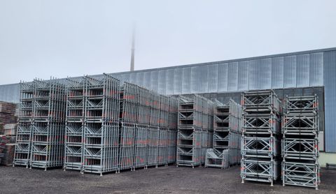 Used Layher TG 60 Shoring Scaffolding / 100 pcs Stacking Towers
