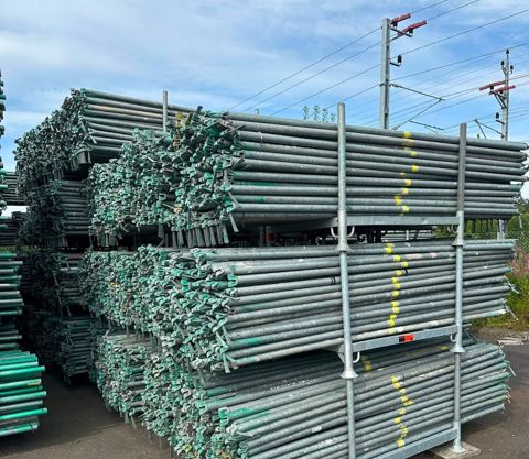 Alfix modular scaffolding – complete bulk lot of 684 t, 68,483 pieces