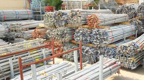 O-ledgers 1.57 / 2.07 / 2.57 m – bulk lot of 26,500 pieces, Layher