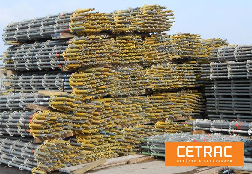 Standards 1.00 / 1.50 / 4.00 m – bulk lot of 14,200 pieces, Layher